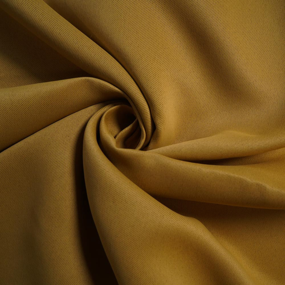 Double-Sided Twill Dull Blackout Drapery Fabric-Golden