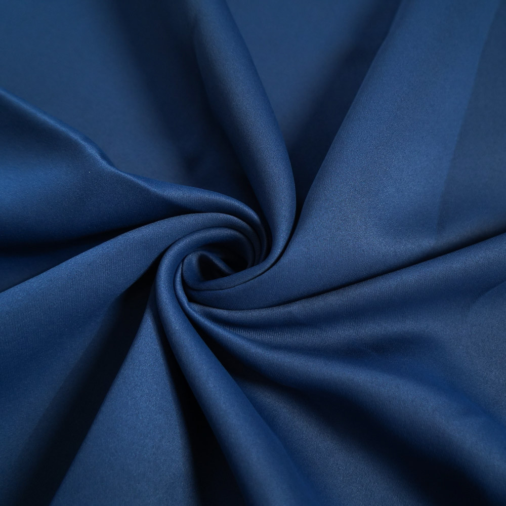 Double-Sided Twill Dull Blackout Drapery Fabric-Blue