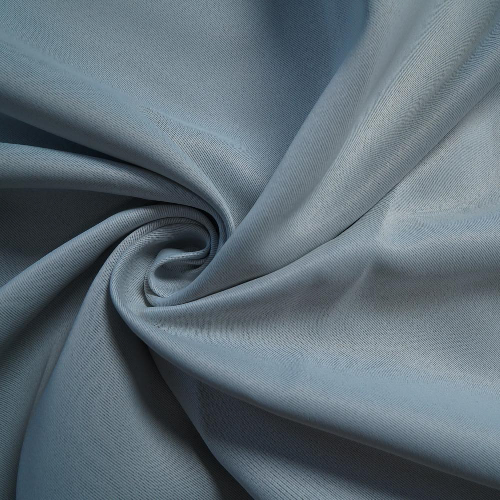 Double-Sided Twill Dull Blackout Drapery Fabric-White Ash