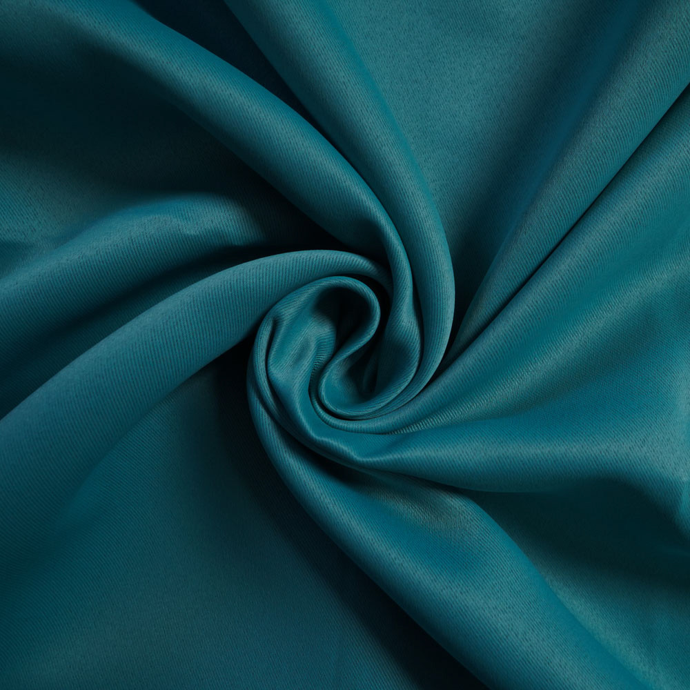 Double-Sided Twill Dull Blackout Drapery Fabric-Teal