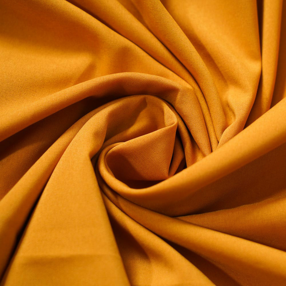50D Polyester 4-Way Plain Stretch Fabric-Golden