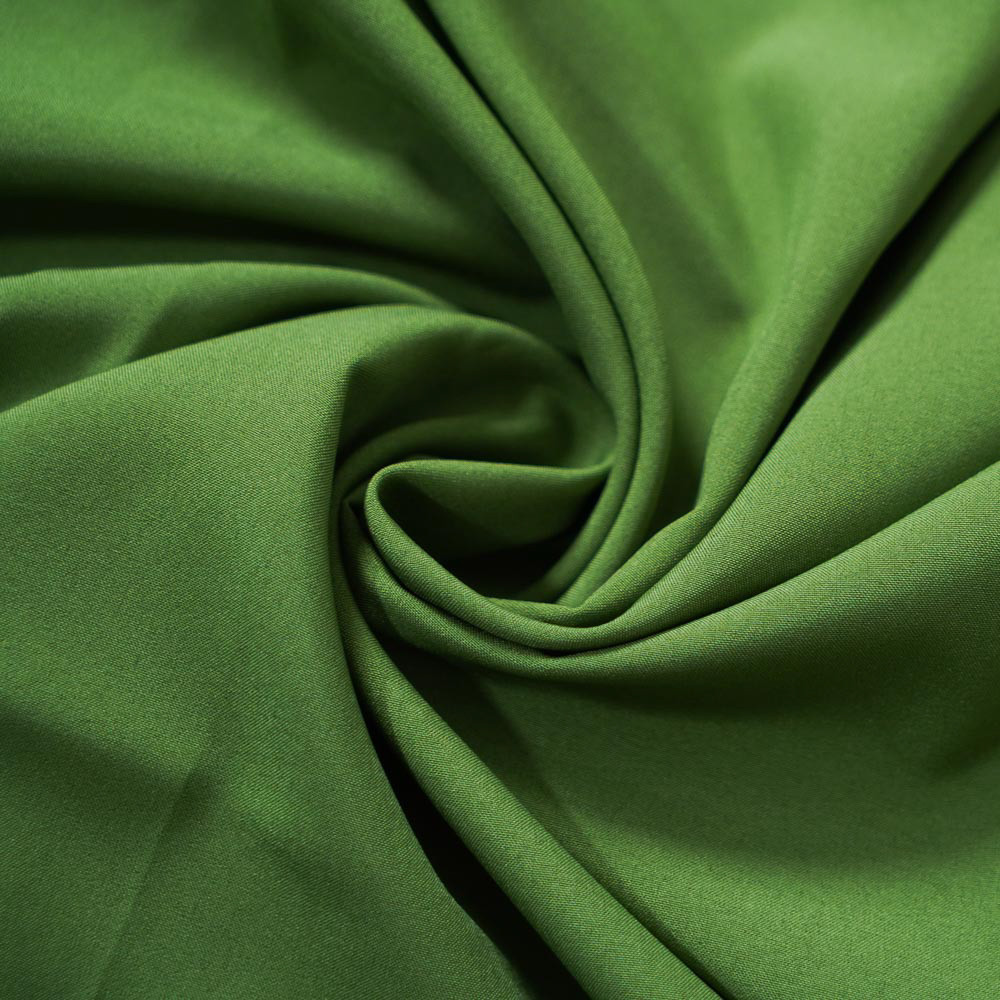 50D Polyester 4-Way Plain Stretch Fabric-Green