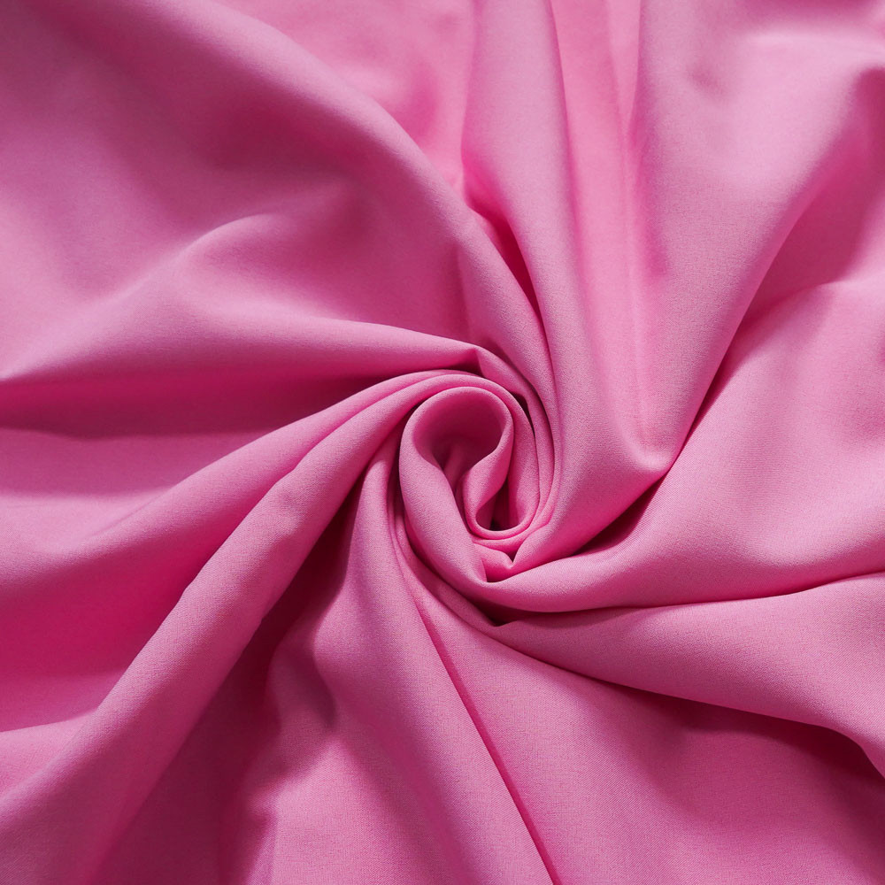 50D Polyester 4-Way Plain Stretch Fabric-Pink