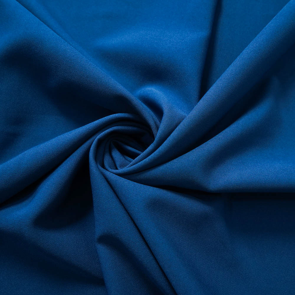 75D Polyester 4 Way 2-Ply Stretch Fabric-Blue