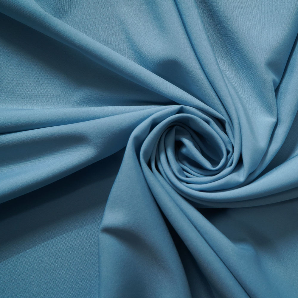100D Polyester 4-Way Plain Stretch Fabric-LT Blue