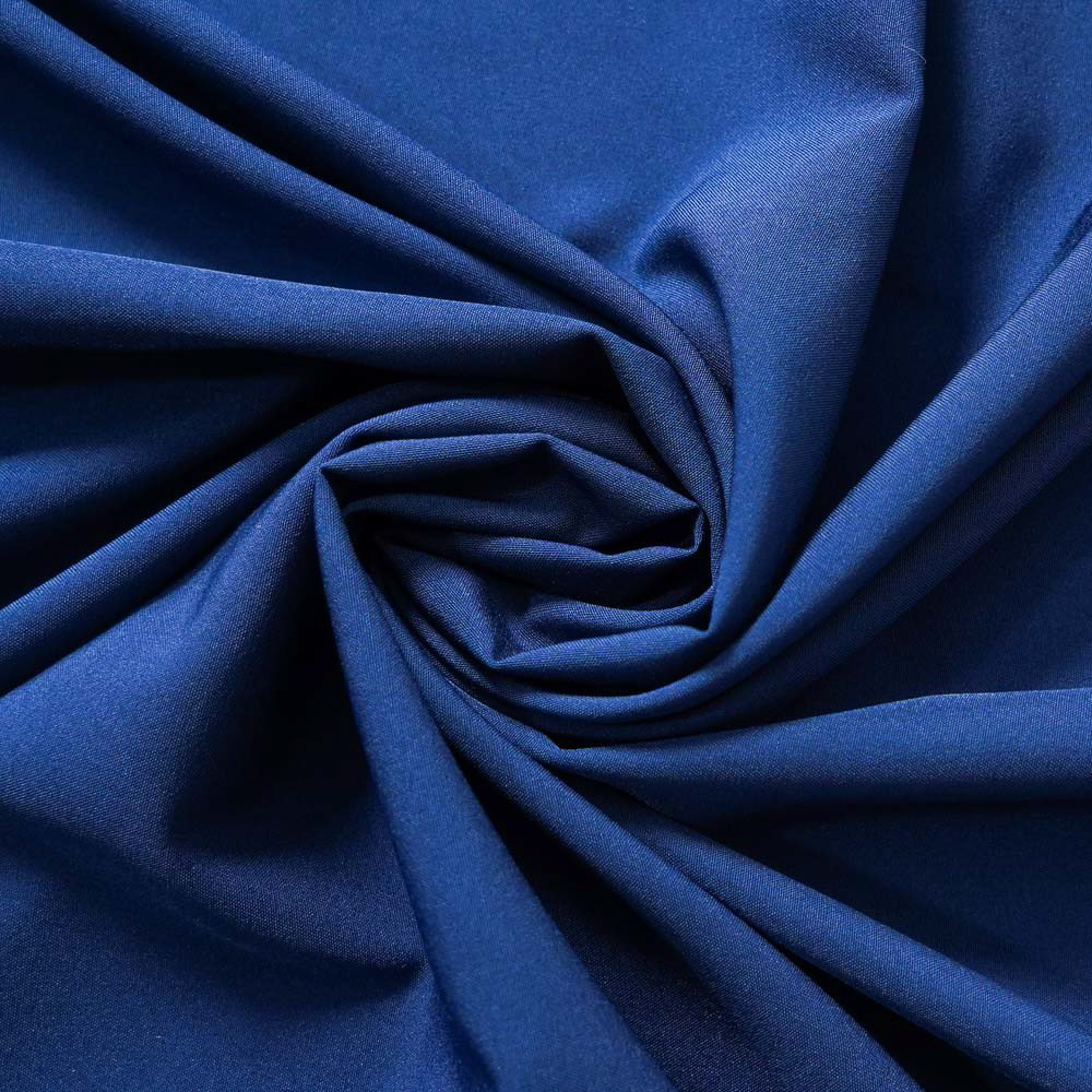 100D Polyester 4-Way Plain Stretch Fabric-Med Blue