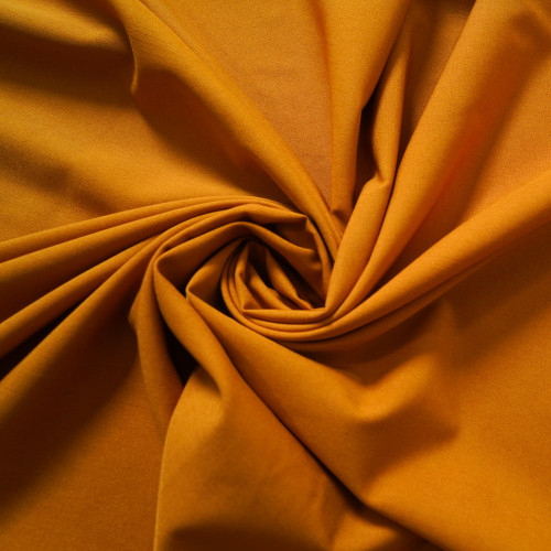 Sterling-Dark Golden 100D Polyester 4-Way Plain Stretch Fabric. For Pants, Skirts, Tops, Casual Wear, Outdoor Functional Jackets, Custom 4-Way Stretch Printed Fabric.