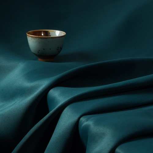 100% Polyester Single-Sided Shining Sateen Blackout Drapery Fabric. Ava-Green. For Living Room, Bedroom. Custom Blackout Fabric. and Finished Curtain. Home Textile.