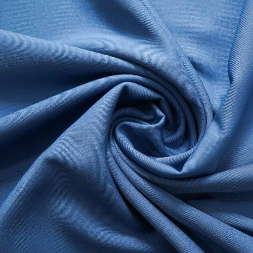 Ruby-Med Blue 100D Polyester 4-Way Twill Stretch Fabric. For Pants, Skirts, Tops, Casual Wear, Outdoor Functional Jackets, Custom 4-Way Stretch Printed Fabric.