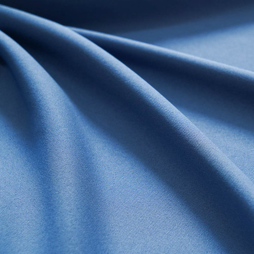 Ruby-Med Blue 100D Polyester 4-Way Twill Stretch Fabric. For Pants, Skirts, Tops, Casual Wear, Outdoor Functional Jackets, Custom 4-Way Stretch Printed Fabric.