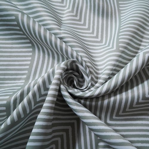 Oliver Geometric-Single-Sided Shiny Sateen Printed Blackout Drapery Fabric For Living Room, Bedroom, Office, Hotel, Restaurant, Theater, Retail Store, Exhibition Hall, Hospitality Industry. Custom Blackout Fabric. and Finished Curtain.