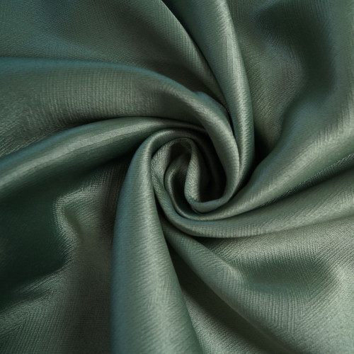 Luxia-Forest Green Two-Toned Sateen Blackout Drapery Fabric For Living Room, Bedroom, Office, Hotel, Restaurant, Theater, Retail Store, Exhibition Hall, Hospitality Industry. Custom Blackout Fabric. and Finished Curtain.