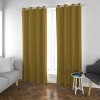 Mason-Yellow Thicker Linen Look Blackout Drapery Fabric For Living Room, Bedroom, Office, Hotel, Restaurant, Theater, Retail Store, Exhibition Hall, Hospitality Industry. Custom Blackout Fabric. and Finished Curtain.