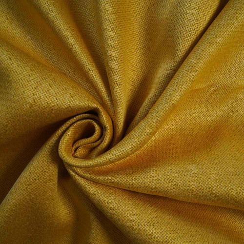 Mason-Yellow Thicker Linen Look Blackout Drapery Fabric For Living Room, Bedroom, Office, Hotel, Restaurant, Theater, Retail Store, Exhibition Hall, Hospitality Industry. Custom Blackout Fabric. and Finished Curtain.