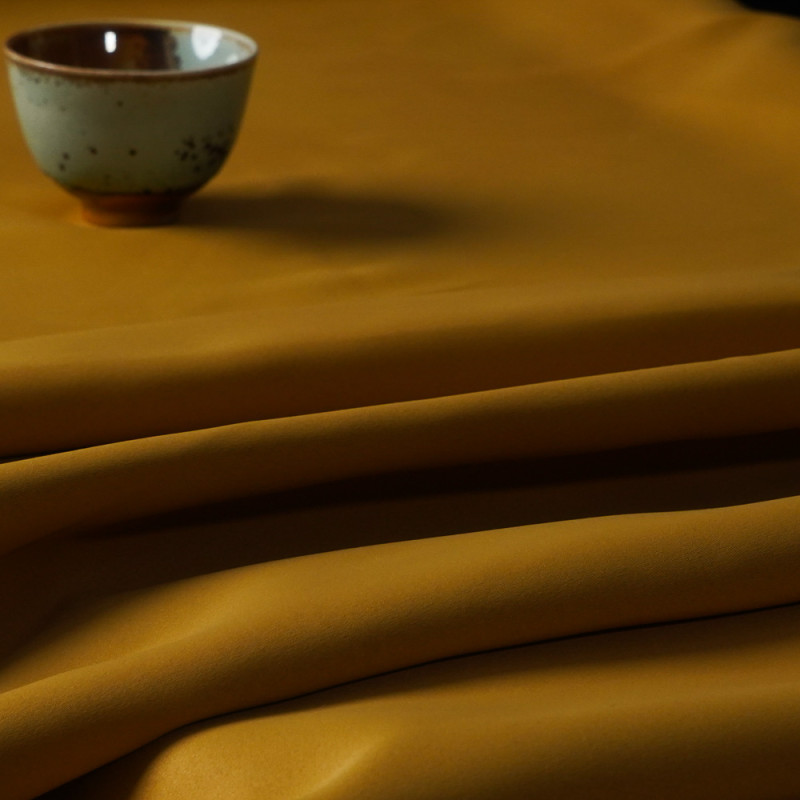 Ethan-Golden Two-Toned High Density Sateen Blackout Drapery Fabric For Living Room, Bedroom, Office, Hotel, Restaurant, Theater, Retail Store, Exhibition Hall, Hospitality Industry. Custom Blackout Fabric. and Finished Curtain.