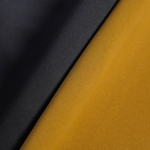 Ethan-Golden Two-Toned High Density Sateen Blackout Drapery Fabric For Living Room, Bedroom, Office, Hotel, Restaurant, Theater, Retail Store, Exhibition Hall, Hospitality Industry. Custom Blackout Fabric. and Finished Curtain.