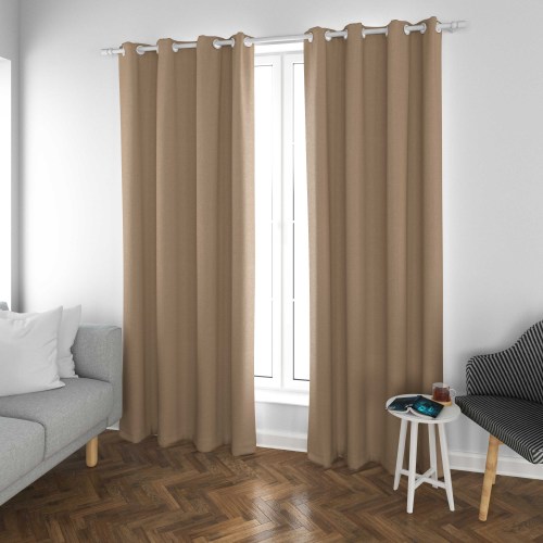 Ethan-Golden Two-Toned High Density Sateen Blackout Drapery Fabric For Living Room, Bedroom, Office, Hotel, Restaurant, Theater, Retail Store, Exhibition Hall, Hospitality Industry. Custom Blackout Fabric. and Finished Curtain.