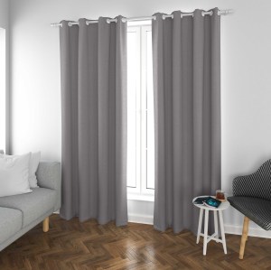 Ethan-Gray Two-Toned High Density Sateen Blackout Drapery Fabric For Living Room, Bedroom, Office, Hotel, Restaurant, Theater, Retail Store, Exhibition Hall, Hospitality Industry. Custom Blackout Fabric. and Finished Curtain.