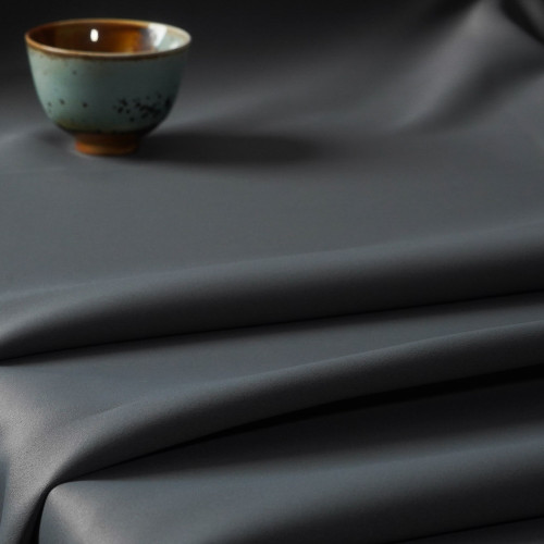 Ethan-Gray Two-Toned High Density Sateen Blackout Drapery Fabric For Living Room, Bedroom, Office, Hotel, Restaurant, Theater, Retail Store, Exhibition Hall, Hospitality Industry. Custom Blackout Fabric. and Finished Curtain.