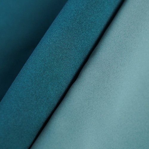 Ethan-Teal Two-Toned High Density Sateen Blackout Drapery Fabric For Living Room, Bedroom, Office, Hotel, Restaurant, Theater, Retail Store, Exhibition Hall, Hospitality Industry. Custom Blackout Fabric. and Finished Curtain.