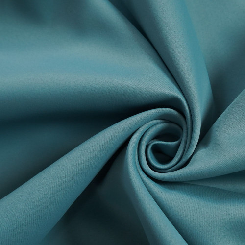 Ethan-Teal Two-Toned High Density Sateen Blackout Drapery Fabric For Living Room, Bedroom, Office, Hotel, Restaurant, Theater, Retail Store, Exhibition Hall, Hospitality Industry. Custom Blackout Fabric. and Finished Curtain.