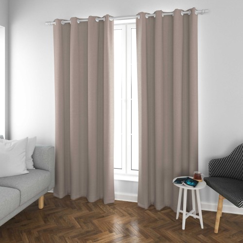 Audrey-Gray High Density Sateen Blackout Drapery Fabric For Living Room, Bedroom, Office, Hotel, Restaurant, Theater, Retail Store, Exhibition Hall, Hospitality Industry. Custom Blackout Fabric. and Finished Curtain.