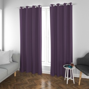 Charlotte-Purple Double-Sided Sateen Blackout Drapery Fabric For Living Room, Bedroom, Office, Hotel, Restaurant, Theater, Retail Store, Exhibition Hall, Hospitality Industry. Custom Blackout Fabric. and Finished Curtain.