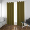 Grace-Golden Single-Sided Black Y/D Sateen Blackout Drapery Fabric For Living Room, Bedroom, Office, Hotel, Restaurant, Theater, Retail Store, Exhibition Hall, Hospitality Industry. Custom Blackout Fabric. and Finished Curtain.
