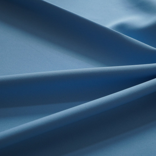 Hazel-LT Blue 75D Polyester 4 Way 2-Ply Stretch Fabric. For Pants, Skirts, Tops, Casual Wear, Outdoor Functional Jackets, Custom 4-Way Stretch Printed Fabric.