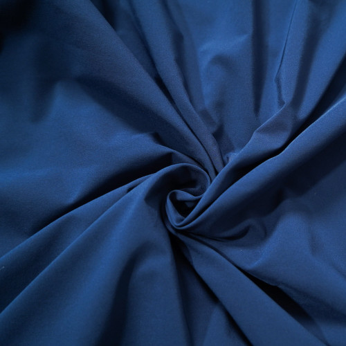 Pearl- Blue 50D Polyester 4-Way Plain Stretch Fabric. For Pants, Skirts, Tops, Casual Wear, Outdoor Functional Jackets, Custom 4-Way Stretch Printed Fabric.