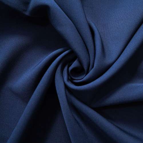 Hazel-Dark Blue 75D Polyester 4 Way 2-Ply Stretch Fabric. For Pants, Skirts, Tops, Casual Wear, Outdoor Functional Jackets, Custom 4-Way Stretch Printed Fabric.