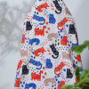 Custom 4-Way Stretch Printed Fabric, Phoenix, For Pants, Skirts, Tops, Casual Wear, Outdoor Functional Jackets