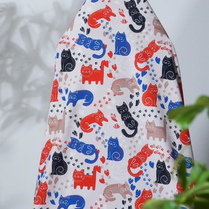 Custom 4-Way Stretch Printed Fabric, Phoenix, For Pants, Skirts, Tops, Casual Wear, Outdoor Functional Jackets
