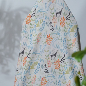 Custom 4-Way Stretch Printed Fabric, Phoenix, For Pants, Skirts, Tops, Casual Wear, Outdoor Functional Jackets