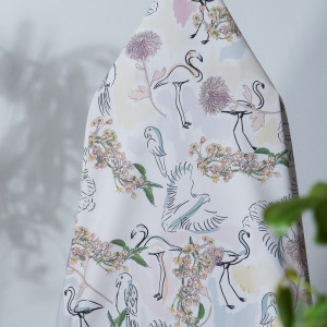 Custom 4-Way Stretch Printed Fabric, Phoenix, For Pants, Skirts, Tops, Casual Wear, Outdoor Functional Jackets