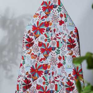 Custom 4-Way Stretch Printed Fabric, Phoenix, For Pants, Skirts, Tops, Casual Wear, Outdoor Functional Jackets