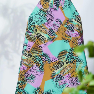 Custom 4-Way Stretch Printed Fabric, Phoenix, For Pants, Skirts, Tops, Casual Wear, Outdoor Functional Jackets