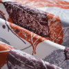 Oliver Leafy-Single-Sided Shiny Sateen Printed Blackout Curtain For Living Room, Bedroom, Office, Hotel, Restaurant, Theater, Retail Store, Exhibition Hall, Hospitality Industry. Custom Blackout Fabric. and Finished Curtain.