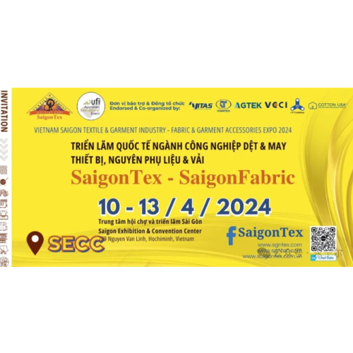 Looking forward to meeting you at VIETNAM SAIGON TEXTILE & GARMENT INDUSTRY - FABRIC & GARMENT ACCESSORIES EXPO 2024