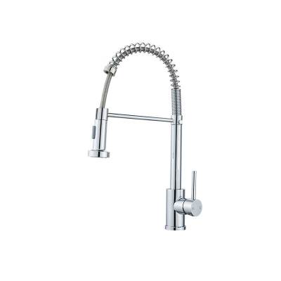 Luxury High quality Kitchen Faucet Deck Mounted Pull out  Spring Spout sink Tap