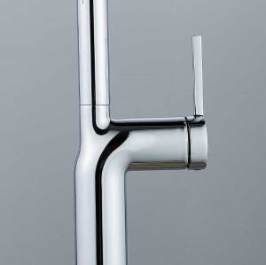 Factory wholesale customized kitchen faucet hot and cold 304 stainless steel pull-out sink faucet