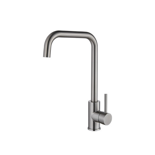 Factory supplier kitchen sink faucet mixer deck mounted single handle sus304 vanity water tap