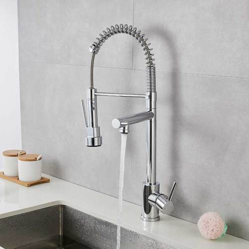 Two Functions Sprayer Spring Sink kitchen Tap Hot and cold Kitchen Faucet