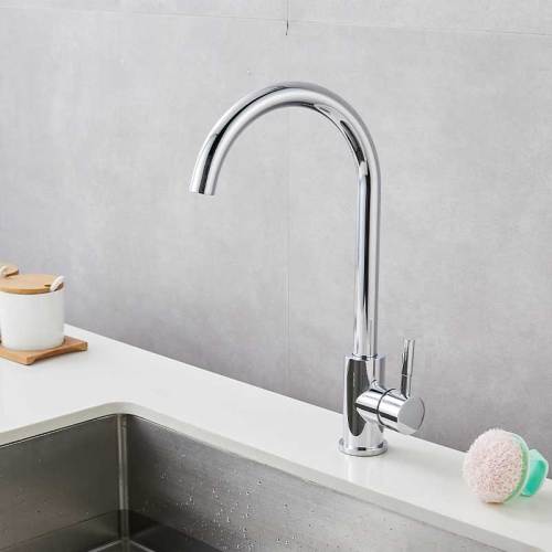 InFlowArt 304 Modern Style one Function Kitchen Mixer Sink Faucet chrome Kitchen faucet