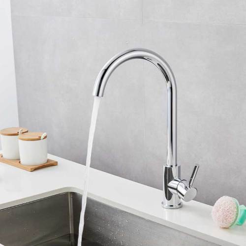 InFlowArt 304 Modern Style one Function Kitchen Mixer Sink Faucet chrome Kitchen faucet