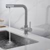 Two handles marble color good price 7 shape faucet kitchen faucet commercial kitchen faucets