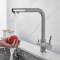 Two handles marble color good price 7 shape faucet kitchen faucet commercial kitchen faucets