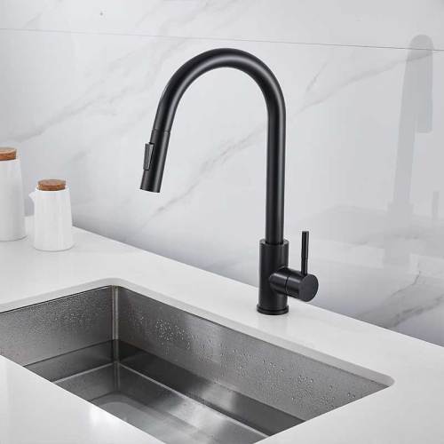 kitchen faucet stainless steel 304 water tap modern kitchen taps pull out sprayer kitchen mixer