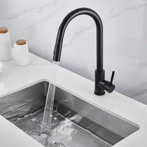 kitchen faucet stainless steel 304 water tap modern kitchen taps pull out sprayer kitchen mixer