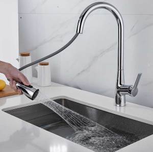 304 Stainless Steel pull out kitchen faucet Hot and cold Water vixer ap 360 Deree Rotation Kitchen mixer Sink Faucei